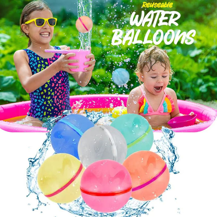 612ชิ้นแม่เหล็กนำมาใช้ใหม่ลูกโป่งน้ำปิดตัวเองสาดน้ำลูกระเบิดชายหาดสระว่ายน้ำ-waterballoons-ของเล่นฤดูร้อนสำหรับเด็ก