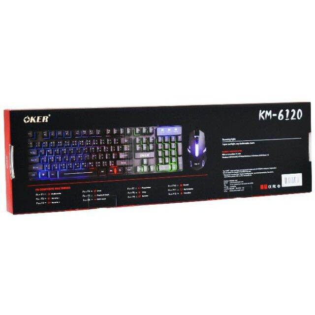 best-seller-oker-keyboard-mouse-มีไฟ-rainbow-oker-km-6120-ประกัน-1ปี-ที่ชาร์จ-หูฟัง-เคส-airpodss-ลำโพง-wireless-bluetooth-คอมพิวเตอร์-โทรศัพท์-usb-ปลั๊ก-เมาท์-hdmi-สายคอมพิวเตอร์