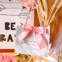 Light Color Grey Marble Candy Bag Box for Jewelry Gift DecorationEvent Party SuppliesBirthday Favours Gift Boxes