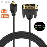 D-Type Micro HDMI Compatible To DVI Video Cable Computer Phone To DVI Monitor Conversion Cable 1m/1.8m