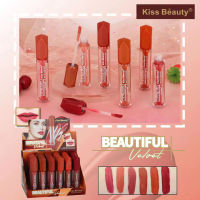 Kiss Beauty ลิปสติก ลิปจุ่ม เนื้อครีมบางเบา พร้อมเม็ดสีเข้มข้นและผิวเคลือบด้าน ลิปกลอส แมท ลิป กลอส ลิปแมตต์