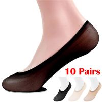 【YD】 10 Pairs Thin Socks Invisible Boat Breathable Transparent Ultra Ankle Female