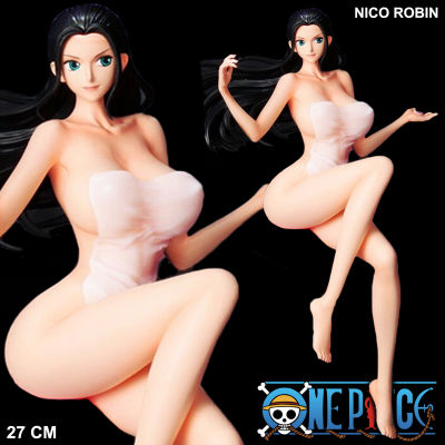 Figure ฟิกเกอร์ จากการ์ตูนเรื่อง One Piece วันพีซ เต็มพิกัดสลัดจอมลุย วันพีช Nico Robin นิโค โรบิน Bath Towel 1/6 สูง 27 cm Ver Anime ของสะสมหายาก อนิเมะ การ์ตูน มังงะ คอลเลกชัน ของขวัญ Gift จากการ์ตูนดังญี่ปุ่น New Collection Doll ตุ๊กตา Model โมเดล