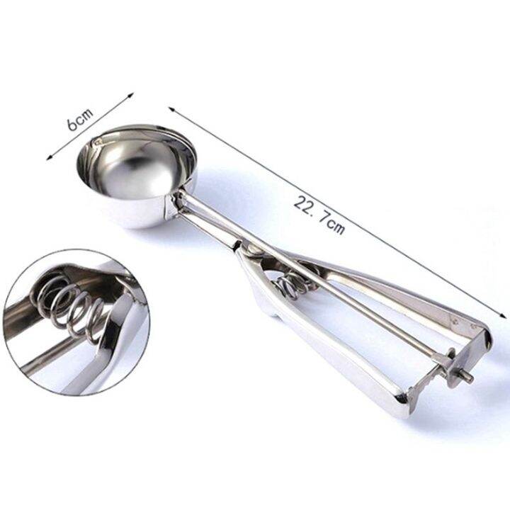 4/5/6cm Stainless Steel Ice Cream Scoop Cookie Scooper | Lazada PH