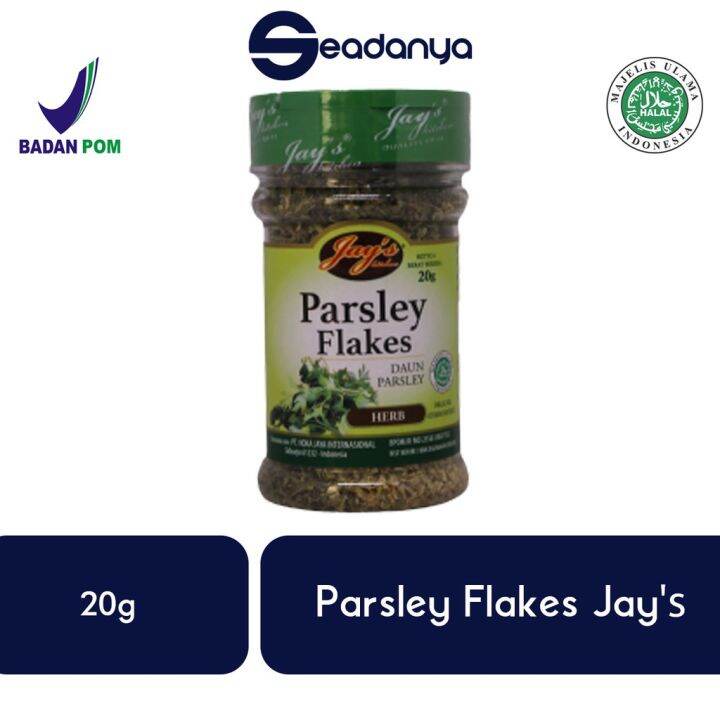 Parsley Flakes Jay's Daun Parsley 20 Gram Halal MUI BPOM Harga Promo