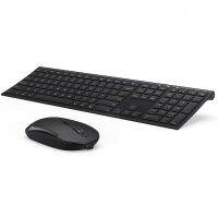 Wireless Keyboard And Mouse 2.4G Rechargeable Compact Quiet Full-Size Keyboards And Mice Set With Nano USB Receiver For Windows