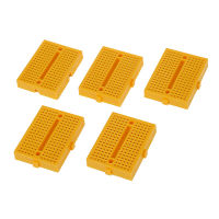 5 PCS Breadboard Electronics Experimentation Board 4,5x3,5 cm Yellow