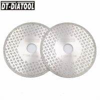 [HOT CHLXIWSHG 552] DT DIATOOL 2ชิ้น5 Quot;/125มิลลิเมตร Electroplated เพชรตัดแผ่นบดเจาะ22.23มิลลิเมตรทั้งสองด้านเคลือบใบเลื่อยสำหรับหินแกรนิตหินอ่อน