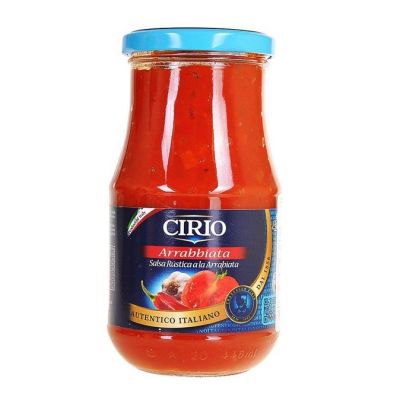 Premium import🔸( x 1) Cirio Pasta Sauce 420 g. ซอสสำเร็จรูป ต้นตำรับอิตาลีแท้ๆ 100% ซีรีโอ  อะราเบียต้า [CI34]