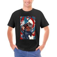 Demon Slayer Tanjiro Fox Tshirts Kimetsu Original Novelty Tshirt Crew Neck Man Graphic Clothing