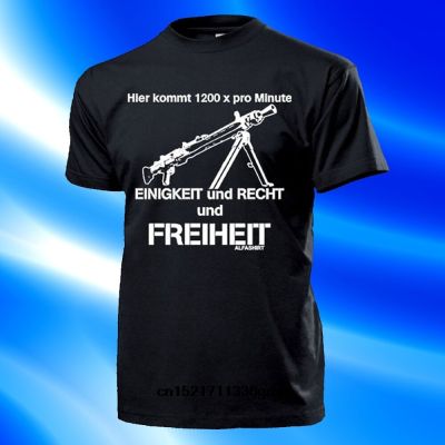 Men T Shirt Hier Kommt 1200 X Pro Minute Einigkeit Recht Freiheit Mg 3 Maschinengewehr Bundeswehr T-Shirt Unisex Tees XS-4XL-5XL-6XL