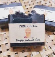 สบู่กาแฟ+นมสด Oil Soap สบู่น้ำมันธรรมชาติ100%   Coffee Milk Soap-Simply Natural Soap 100%