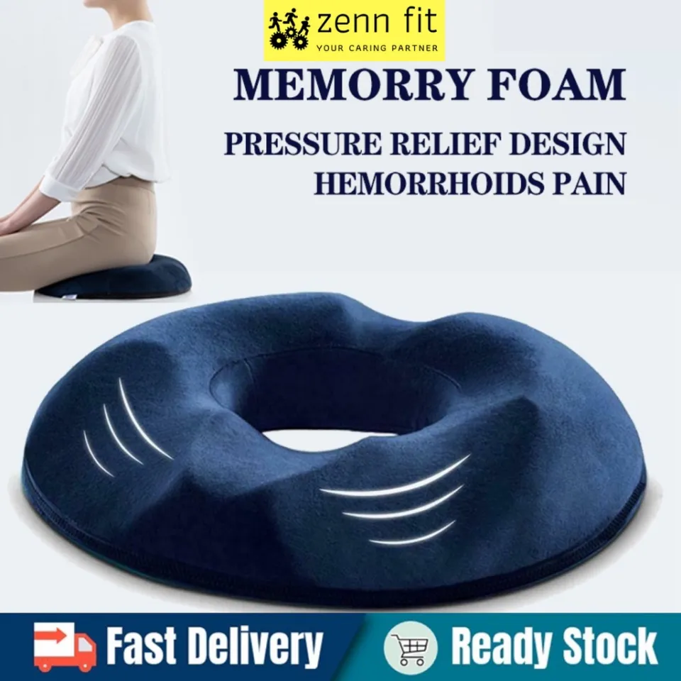 Memory Foam Hemorrhoid Seat Cushion Hip Support Orthopedic Pillow