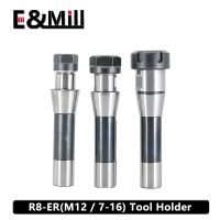 R8 ER ผู้ถือเครื่องมือ ER16 ER20 ER25 ER32 ER40 ความแม่นยําในการกัดซีเอ็นซี 0.008 cnc grinding center tool rest spindle for er collet chuck