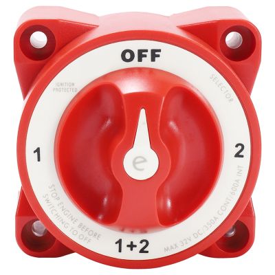 9002E 32V 350 Amp E-Series Waterproof Ignition Protected Marine Boat Dual Battery Isolator Switches