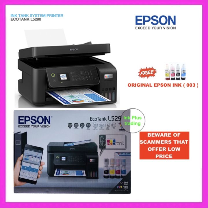 Original Epson L5290 With 2 Years Warranty Wi Fi All In One Ink Tank Printer Print Scan Copy 1741