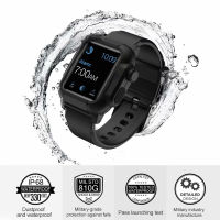 Waterproof case + strap for Apple Watch band 6 5 4 SE band 44mm 40mm Silicone Strap 3 42mm Accessories