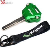 สำหรับคาวาซากินินจา650 400 ZX10R NINJA1000SX ZX6R 1000Sx อุปกรณ์เสริมพวงกุญแจรถจักรยานยนต์โครงเปลือกนอกเคสกุญแจ CNC