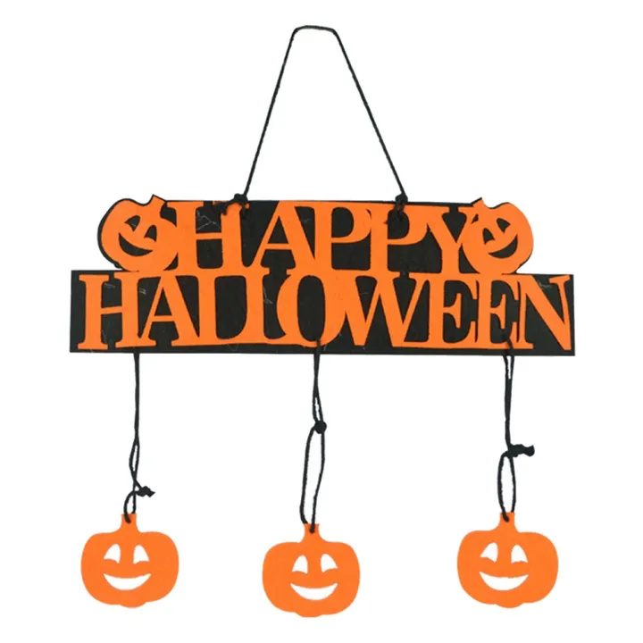 Happy Halloween Hanging Decorative Display Sign Plaque Halloween Party ...