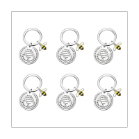 6Pcs Teacher Gifts Keychain - Teacher Appreciation Gifts for Women Teacher Christmas Valentines Gifts