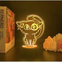 โคมไฟกลางคืน LED รูปอนิเมะ Suzume no Tojimari 3D ชาร์จ USB สําหรับตกแต่งบ้าน