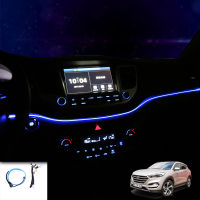 Car Interior LED Dashboard Atmosphere Decor Light Strip for Hyundai Tucson 2015 2016 2017 2018 Accessories