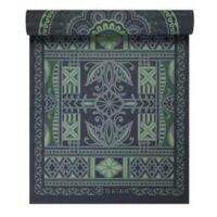 ✣℡☬ Gaiam Premium Print Reversible Yoga Mat Boho Folk 6mm