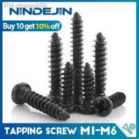 NINDEJIN Cross Round Head Phone Glasses Screw M1 M1.2 M1.4 M1.5 M1.7 M2 M2.3 M2.6 M3 M4 Carbon Steel Self Tapping Small Screw