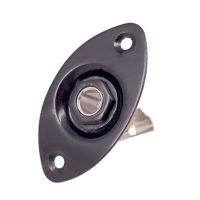 Oval Indented Guitar Jack Plate30 BK Oval Indented Guitar Jack Plate &amp; Socket Black High Quality, 3 Pack