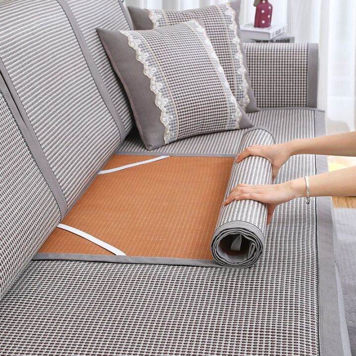 Cane sofa cushion top covers