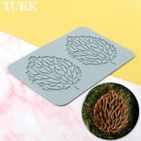 TUKE Sugarcraft น้ำตาลลูกไม้แม่พิมพ์เฮเซลใบรูปร่าง Gumpaste F Ondant แม่พิมพ์ใบแบบซิลิโคนสำหรับตกแต่งเค้ก