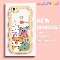 Jlingji เคสสำหรับ Xiaomi Redmi โน๊ต5A Y1การ์ตูนสัตว์มีความสุขดีไซน์ใหม่โคโลเรียกันกระแทกแบบใสนิ่มเคสมือถือโปร่งใสลายกล้องถ่ายรูปที่สร้างสรรค์เคสซิลิกาเจลฝาครอบป้องกัน