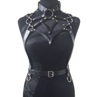 【YF】 100  Handmade Women Girl Leather Bra Belts Harness Bondage Chest Belt Punk Gothic Cosplay Accessoriess Straps