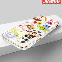 JIUMOO เคสปลอกสำหรับ Samsung กาแลคซี M51ลายการ์ตูนทอยสตอรี่ใหม่เคสพื้นผิวขอบสี่เหลี่ยมแบบนิ่มซิลิกาเจลกันกระแทกเคสมือถือรวมทุกเลนส์กล้องถ่ายรูปฝาครอบป้องกัน