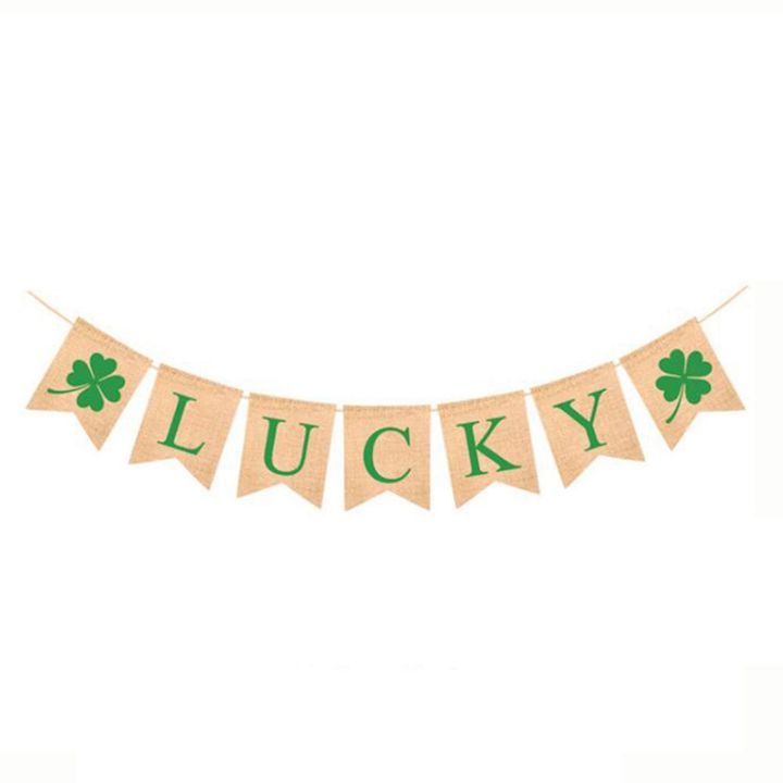 3-pcs-st-patricks-day-banner-shamrock-garland-lucky-banner-burlap-irish-garland-banner-green-four-leaf-banner