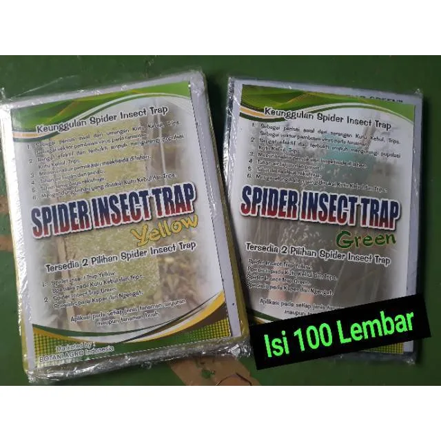 Spider Insect Trap/Perangkap Hama - Isi 100 Lembar | Lazada Indonesia