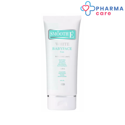 SMOOTH E WHITE BABYFACE FOAM - สมูทอี ไวท์ เบบี้เฟส โฟม 6 ออนซ์  [Pharmacare]