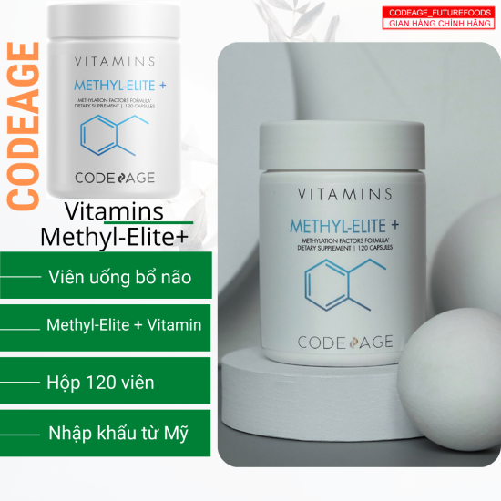 Viên uống bổ não codeage methyl elite+ hỗ trợ ngủ ngon tăng tập trung giảm - ảnh sản phẩm 2