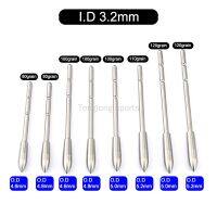 12 ชิ้น ID 3.2mm สแตนเลสยิงธนูเคล็ดลับ 80 100 110 120 เม็ด ID 3.2mm เพลาคาร์บอน