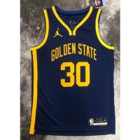 ยอดนิยม 【hot Pressed】เสื้อกีฬาบาสเก็ตบอล nba jersey Golden State Warriors No.30 Curry สีน้ําเงินเข้ม 2023