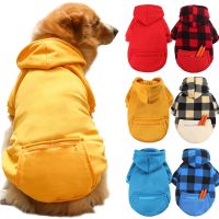 Large Dog Hoodies Clothes Winter Warm Dog Sweater Soft Pets Clothing Classic Cotton Bulldog Costume Coat XS 5XL Accessories