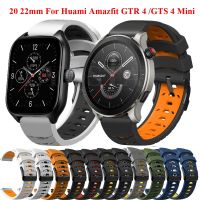 fgbvsdfd 20 22mm Silicone Band for Huami Amazfit Bip 3/U Pro/S Watchband Bracelet Strap for Amazfit GTR 4/GTS 4/ 3 2e 2 Mini GTR 42 47mm