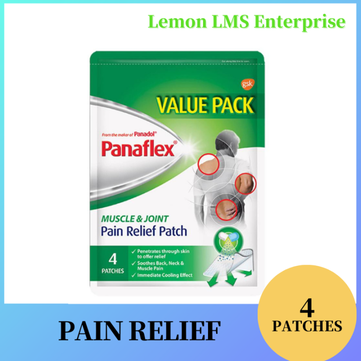 PANAFLEX MUSCLE & JOINT PAIN RELIEF PATCH 4 PATCHES Lazada