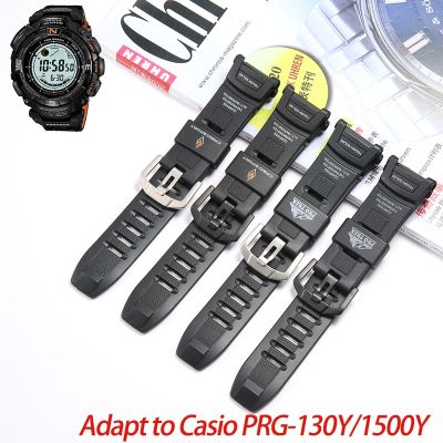 ยางเรซินนาฬิกา Casio ProTrek PRG-130 PRW1500 PRG130 PRW-1500ผู้ชาย Jam Tangan Tahan Air Olahraga อุปกรณ์เสริมสายข้อมือสำหรับเปลี่ยน Carterfa.