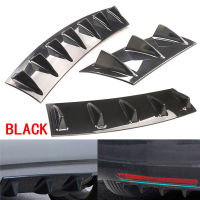 【Cw】New ABS Plastic Universal Black Rear Bumper Lip Spoiler Chassis Diffuser 3fin 5 Fin 7fin Shark Fin Stylehot