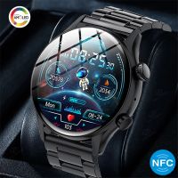 ✓ 2023 NFC Smartwatch Men AMOLED 390x390 HD Screen Always display the time Bluetooth Call IP68 Waterproof Smart Watch For Huawei