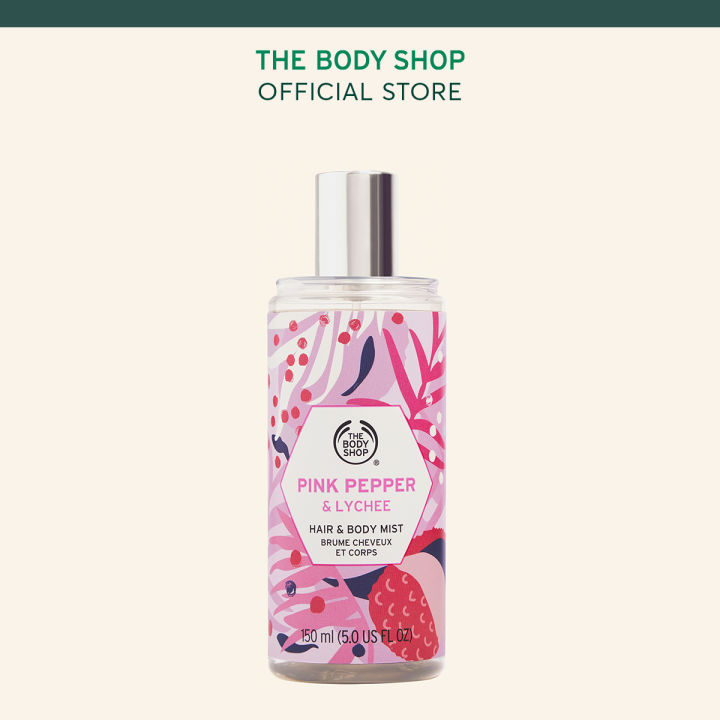 Nước Hoa Cho Tóc Và Cơ Thể The Body Shop Pink Pepper & Lychee Hair & Body  Mist 150ml 