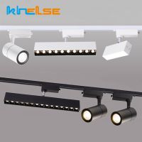 Modern LED Foldable Track Light 10/20/30W Long Strip Aluminum COB Ceiling Rail Floodlight Linear Home Spot Lighting Fixture 220V