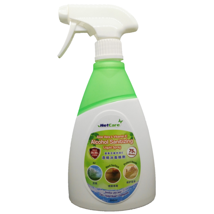 NetCare Alcohol Sanitizing Liquid Spray 500 ml | Lazada