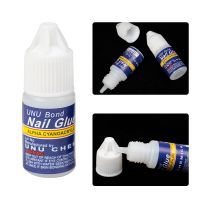 5pcs Nail Art Glue Fast-Dry Adhesive False Tips UV Acrylic Rhinestone Liquid Decoration Doesnt Hurt Fingernail Manicure Tool 3g Adhesives Tape